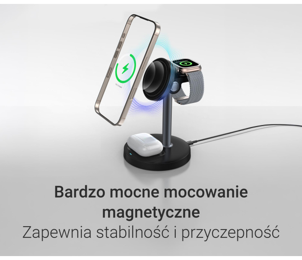 Silver Monkey Core MagCharger 3in1 Czarna - 1487256 - zdjęcie 14